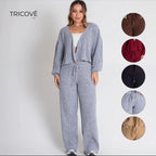 Conjunto Feminino de Tricot Mousse (Cardigan + Calça) | PROMOÇÃO DE INVERNO