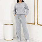KIT 2 Conjuntos Feminino Longo em Tricot (Blusa + Calça) | PROMOÇÃO OUTONO/INVERNO