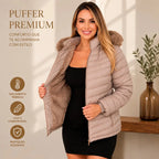 Jaqueta Puffer Peluciada Feminina | PROMOÇÃO OUTONO/INVERNO