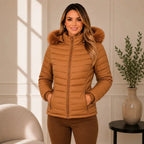 Jaqueta Puffer Peluciada Feminina | PROMOÇÃO OUTONO/INVERNO