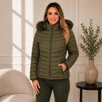 Jaqueta Puffer Peluciada Feminina | PROMOÇÃO OUTONO/INVERNO