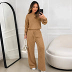 Kit 2 Conjuntos Feminino Canelado em Tricot (Blusa + Calça) | PROMOÇÃO OUTONO/INVERNO - Tatiana Modas